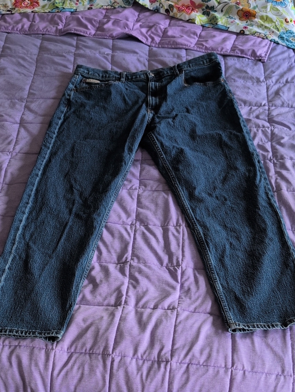 Calvin Klein Women's Dark Blue Relaxed Jeans